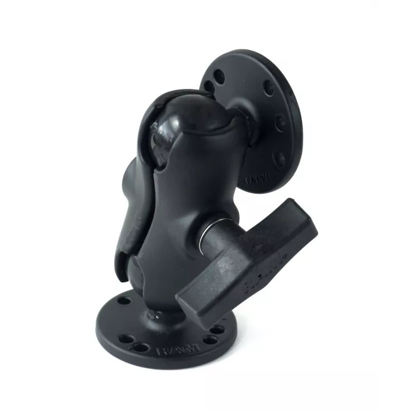 RAM MOUNTS C Size Short Double Socket Arm με 2x 2,5 inch Στρογγυλές Βάσεις