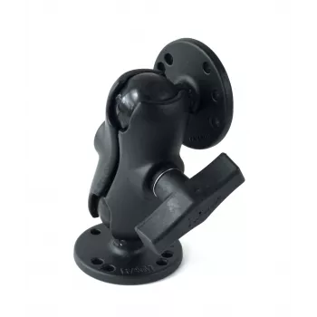 RAM MOUNTS C Size Short Double Socket Arm με 2x 2,5 inch Στρογγυλές Βάσεις