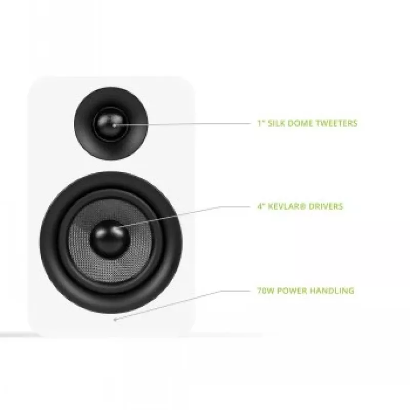 KANTO AUDIO YUP4W Παθητικό Ηχείο Ραφιέρας Ζεύγος - Λευκό