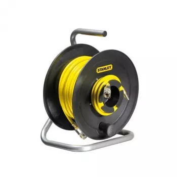 STANLEY Καρούλι σωλήνα πεπιεσμένου αέρα 20m 8x12mm αυτόματης επαναφοράς επίτοιχο