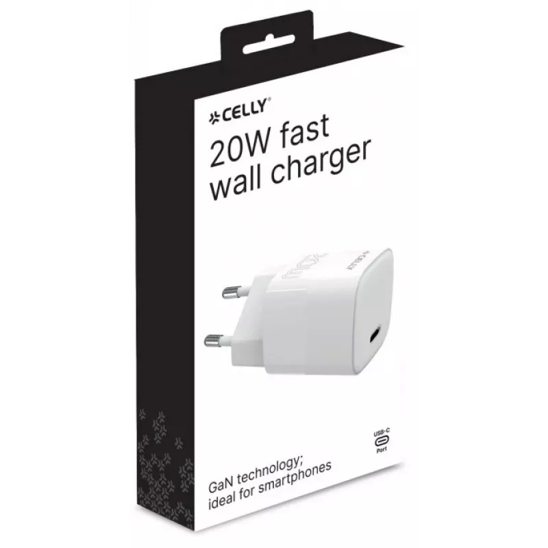 CELLY TC1USBC20WEVOWH τροφοδοτικό USB-C 20W λευκό