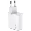 CELLY UP TC 1 USB 2 USB-C 65W WH GaN επιτοίχιος φορτιστής λευκό