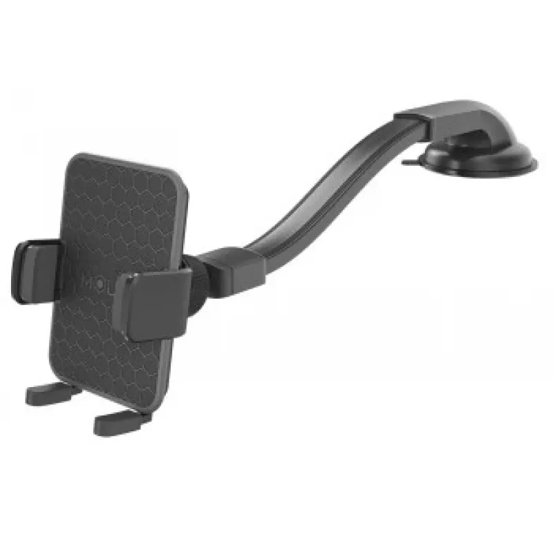 CELLY Mountflex Plus βάση αυτοκινήτου παρμπρίζ / ταμπλό, μακρύς λαιμός - μαύρο