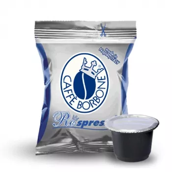 Caffè Borbone Respresso Miscela Blu 100 Κάψουλες για Nespresso Original Line, 5 g η καθεμία, μέτριας καβουρδίσματος