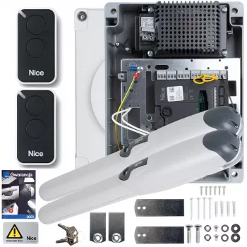 NICE WINGO 3524 24V Κιτ αυτοματισμού δίφυλλης πόρτας (χωρίς φωτοκύτταρα)