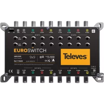 TELEVES EuroSwitch 9 Εισόδων Ενισχυτής Multiswitch 27/31 dB (719609)