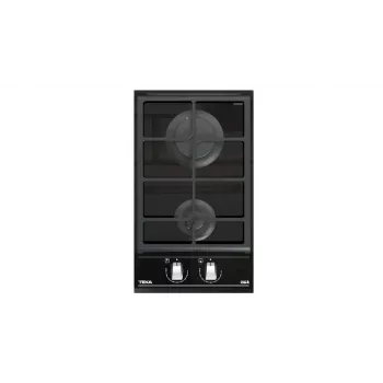 TEKA ΕΣΤΙΑ ΥΓΡΑΕΡΙΟΥ GZC 32300 XBC BK (E4) - Εντοιχιζόμενη εστία υγραερίου 2 εστιών με χυτοσιδερένιες σχάρες, Μαύρο