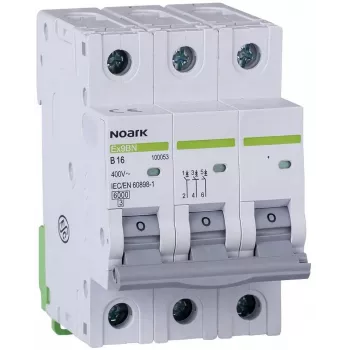 Noark Ex9BN 3P C20 Μικροαυτόματος διακόπτης κυκλώματος 6kA 20A 3-πολικός Χαρακτηριστική C MCB