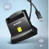 AXAGON CRE-SM4NC USB-C Επιτραπέζιος Αναγνώστης Smart Card - Μαύρο