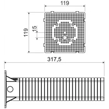 KOPOS MDZ-300_KB Πλάκα Συναρμολόγησης για Συστήματα Θερμομόνωσης 300x300 mm Γκρι