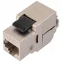 Solarix Cat.6A STP RJ45 Keystone Jack Tool-less Μαύρο SXKJ-10G-STP-BK-SA