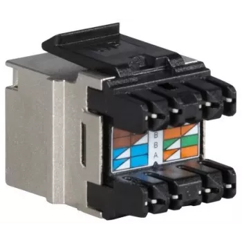 SOLARIX Cat.6 STP FTP RJ45 Keystone Module Toolless Ασημί