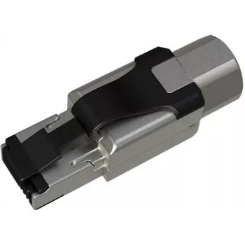 SOLARIX Industrial RJ45 Cat.6A STP Toolless Connector, 1 τεμ., Μαύρο/Ασημί