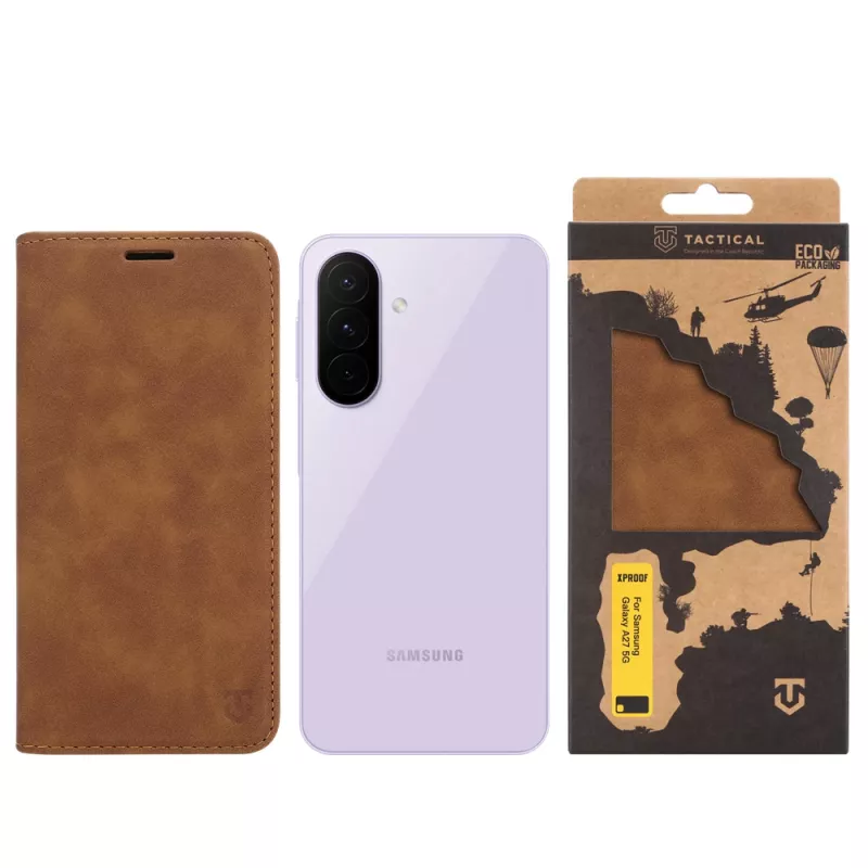 Tactical Θήκη Βιβλίο Xproof Galaxy A27 5G Mud Brown