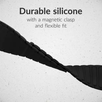 Mobilize λουράκι σιλικόνης - μαγνητικό - για Apple 42/44/45/49mm - μαύρο