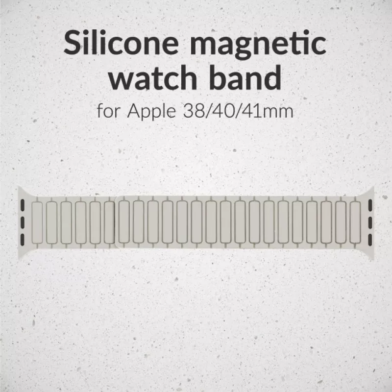 Mobilize λουράκι σιλικόνης - μαγνητικό - για Apple 38/40/41 mm - Starlight