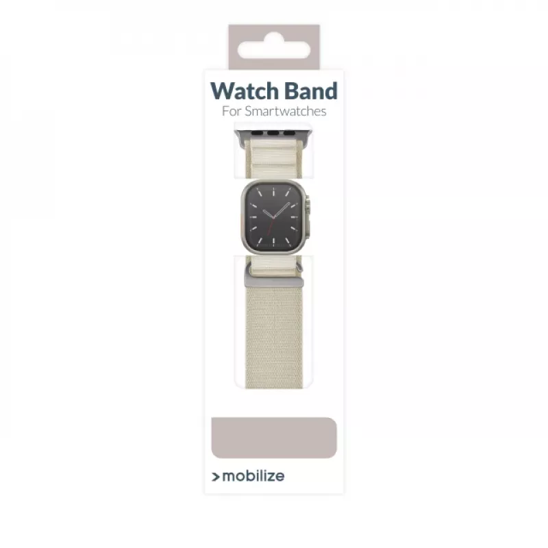 Mobilize Nylon Watch Band - Alpine - Titanium Connector - για Apple 38/40/41mm - Starlight