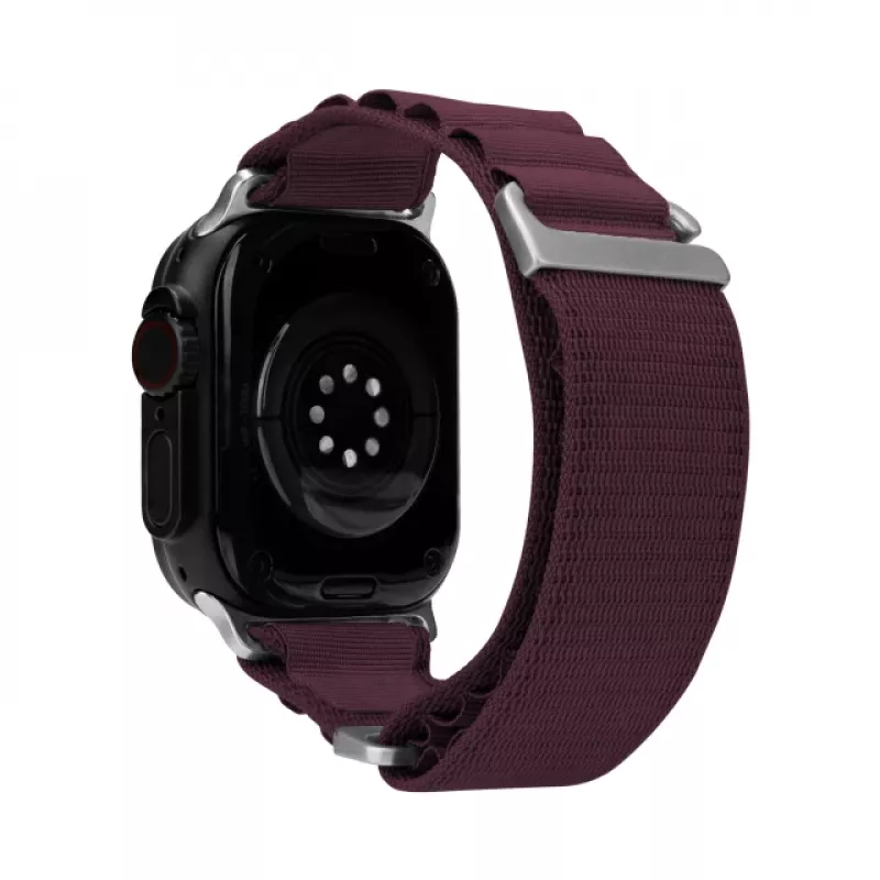 Mobilize Nylon Watch Band - Alpine - Titanium Connector - για Apple 38/40/41mm - Bordeaux