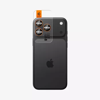 Spigen Optik Pro GLAS.TR EZ Fit Camera Protector Συσκευασία 2 τεμ. - Προστασία Κάμερας από Σκληρυμένο Γυαλί για iPhone 16 Pro / 16 Pro Max / 17 Pro / 17 Pro Max (Πορτοκαλί)