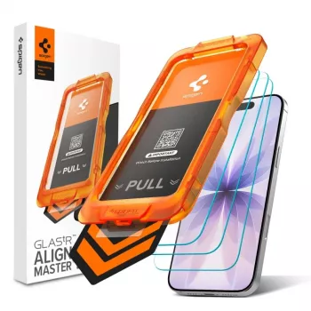 Spigen Glas.tR AlignMaster Slim Συσκευασία 3 τεμ. Μεμβράνη Προστασίας Οθόνης από Σκληρυμένο Γυαλί για Apple iPhone 17