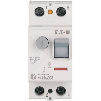EATON xPole Home RCCB 40A 2P 30mA Τύπος AC 6kA Διακόπτης Προστασίας Διαρροής