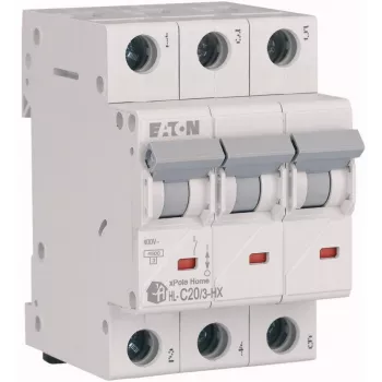 EATON HN-C20/3 Μικροαυτόματος Διακόπτης MCB, 20A, 3-Πολικός, Καμπύλη C, 6kA