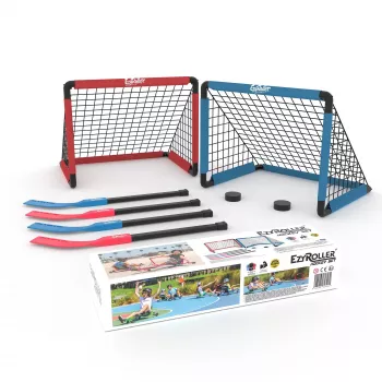 EzyRoller EZ-HOCKEY Σετ Χόκεϊ για 4 Παίκτες (Τέρματα, Μπαστούνια, Πακ)