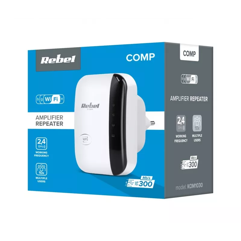 Rebel Wi-Fi Ενισχυτής σήματος KOM1030 λευκό
