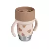 Beaba BigLove 360° Ανοξείδωτο ποτήρι εκπαίδευσης 250 ml Ροζ