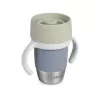 Beaba Ανοξείδωτο ποτήρι εκπαίδευσης 360° Pebble Grey