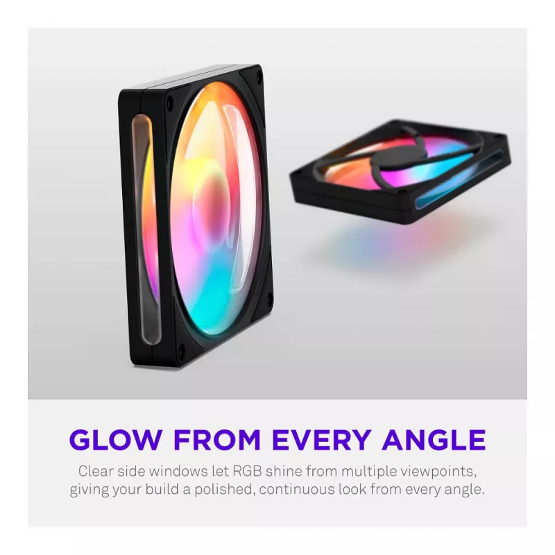 NZXT F140 RGB 140mm μαύρος ανεμιστήρας