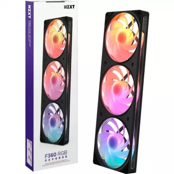 NZXT F360 RGB 360mm AIO Υδρόψυξη CPU, Μαύρο, Reverse