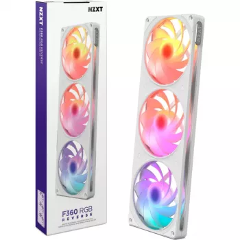 NZXT F360 RGB White Reverse 360mm AIO υδρόψυκτη CPU