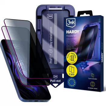 3MK PROTECTION Apple iPhone 14 Pro - 3mk Hardy Privzone 9H Tempered Glass Προστατευτικό οθόνης απορρήτου