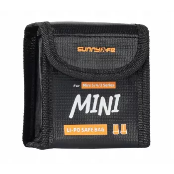 SUNNYLIFE Πυρίμαχη θήκη ασφαλείας μπαταριών για 2x μπαταρίες DJI Mini 5/4/3 Pro / Mini 3 / Lito 1 / Lito X1