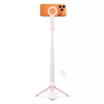 TECH-PROTECT L11S MagSafe Bluetooth Selfie Stick Τρίποδο Ροζ