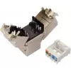 SOLARIX Cat.6 STP RJ45 Keystone Module, IDC Χωρίς Εργαλεία, Μαύρο