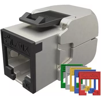 SOLARIX Cat.6 STP RJ45 Toolless Keystone Module - Μεταλλικό