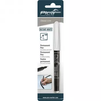 Pica Permanent Marker INSTANT Λευκό, Μύτη Bullet, 1-2 mm