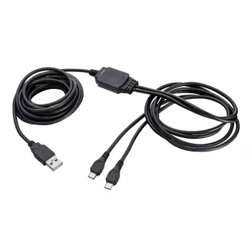 TRUST GXT 222 DUO Charge & Play καλώδιο 2m μαύρο, USB-A σε Micro-USB, για χειριστήριο Xbox One