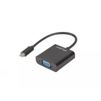 LANBERG AD-UC-VG-01 προσαρμογέας USB Type-C σε VGA 15cm μαύρο