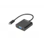 LANBERG AD-UC-VG-01 προσαρμογέας USB Type-C σε VGA 15cm μαύρο