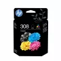 HP 308 μαύρο/τρίχρωμο γνήσια δοχεία μελανιού combo pack (συσκευασία 2 τεμ.)