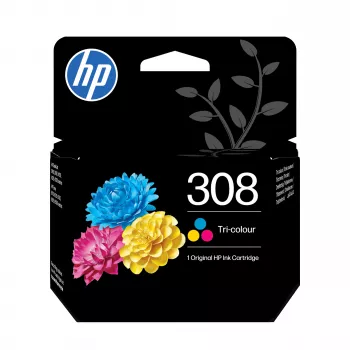 HP 308 Γνήσιο μελανοδοχείο, τρίχρωμο