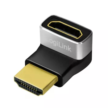 LogiLink AH0007A Προσαρμογέας HDMI, 270° Γωνιακός, Βύσμα HDMI Τύπου A σε Υποδοχή, 8K/60Hz, 48Gbit/s, HDMI 2.1, Μαύρο
