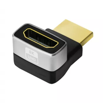 LogiLink AH0007A Προσαρμογέας HDMI, 270° Γωνιακός, Βύσμα HDMI Τύπου A σε Υποδοχή, 8K/60Hz, 48Gbit/s, HDMI 2.1, Μαύρο