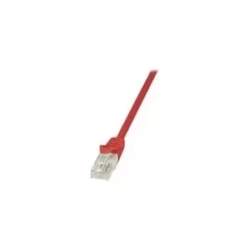 LogiLink CP1024U CAT 5e U/UTP Καλώδιο patch, 0,5 m, Κόκκινο, RJ45, Snagless