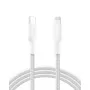 Belkin BOOSTCHARGE Πλεκτό Καλώδιο USB-C σε Lightning 2m Λευκό