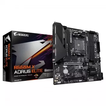 GIGABYTE B550M X AORUS ELITE AM4 Micro-ATX Μητρική, AMD B550, 4x DDR4, HDMI/DP, 2x M.2, 2.5GbE, Wi-Fi 6E