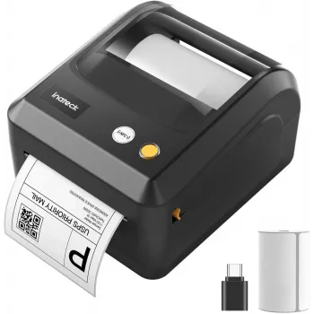 Inateck PR50 Εκτυπωτής θερμικής εκτύπωσης, 203 DPI, 170 mm/s, USB & Bluetooth, Μαύρος
